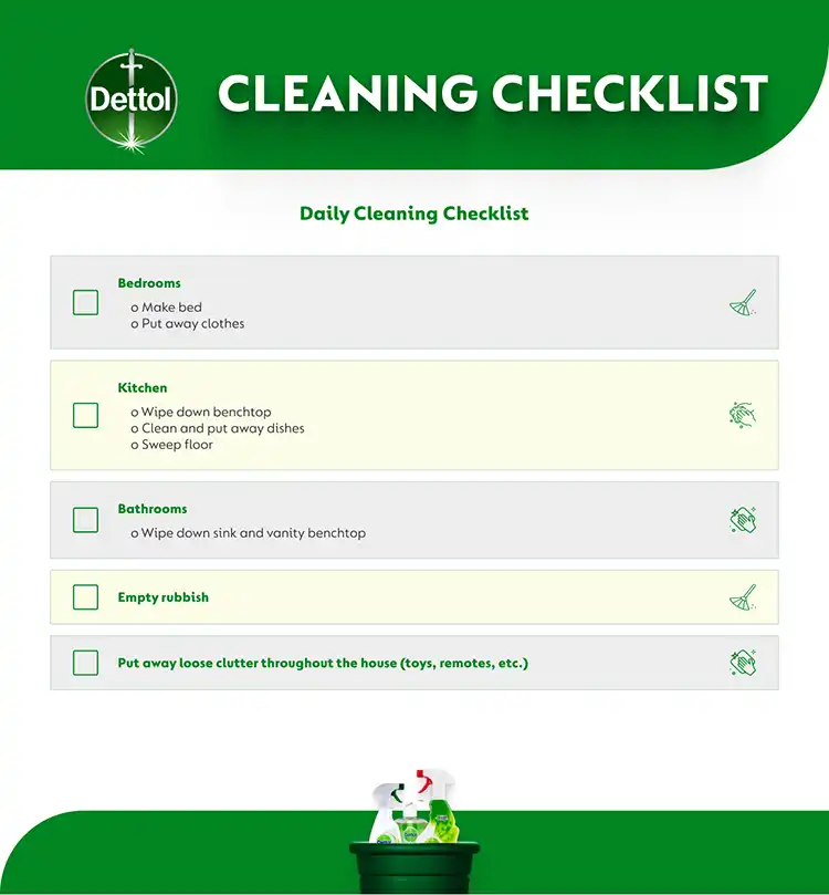 Daily Cleaning Checklist