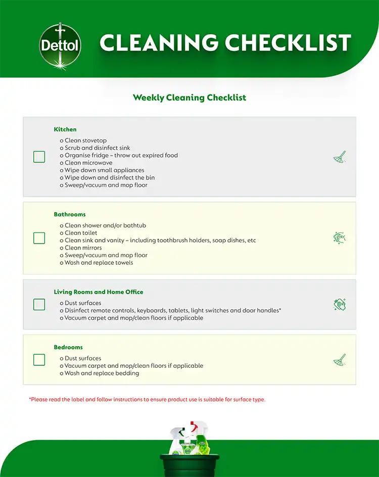 Weekly Cleaning Checklist