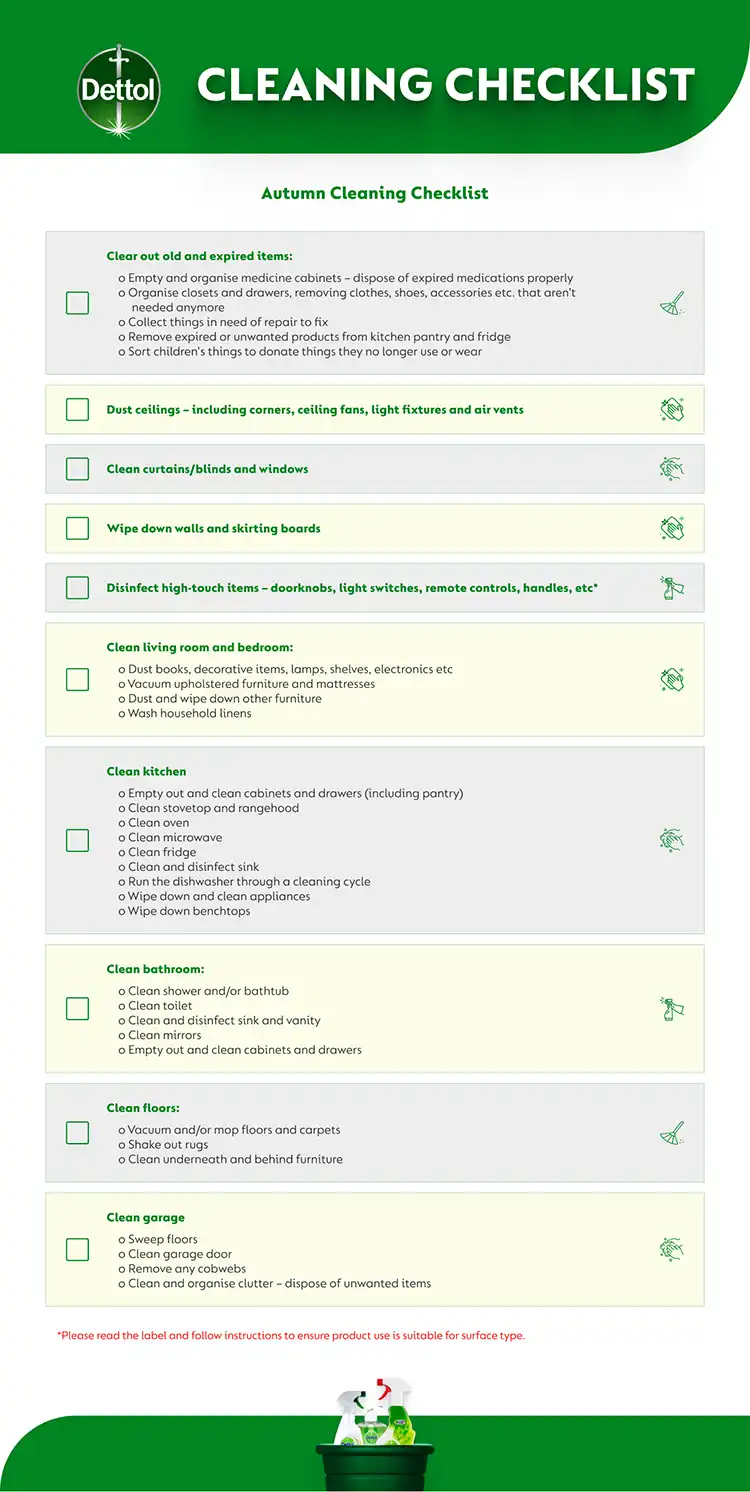 Autumn Cleaning Checklist