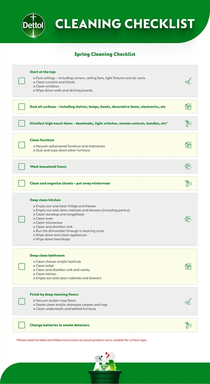 Spring Cleaning Checklist
